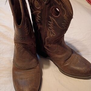 Brown Leather Cowboy Boots